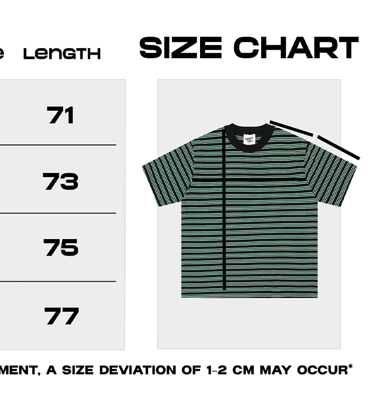 Retro Niche Design Sense Trendy Stripes, Contrast Round Neck Pullover, Loose And Versatile Short Sleeve T-shirt