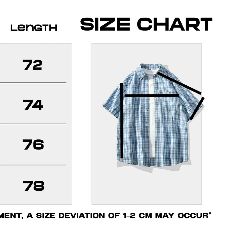 Men's Summer Blue short-Sleeved Shirt