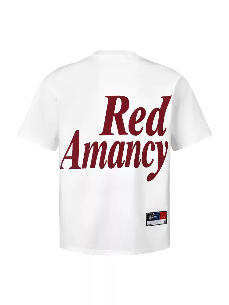 [RedAmancy] Big Letter Casual Versatile Cotton Oversize T-Shirt for Men and Women