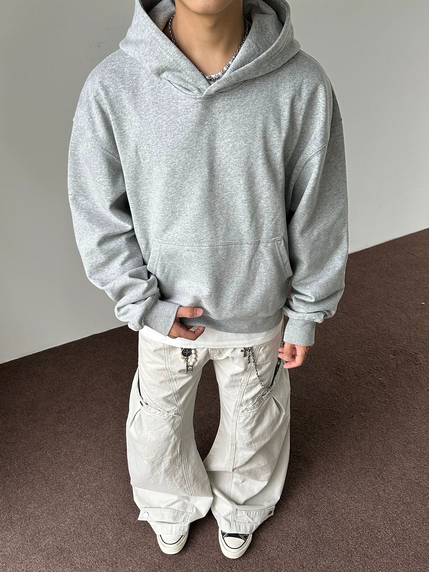 Cleanfit Hoodie Gray/Black Hoodie