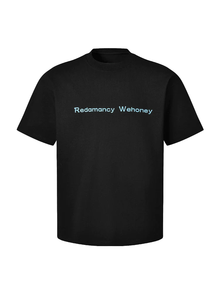 [RedAmancy] Big Letter Casual Versatile Cotton Oversize T-Shirt for Men and Women
