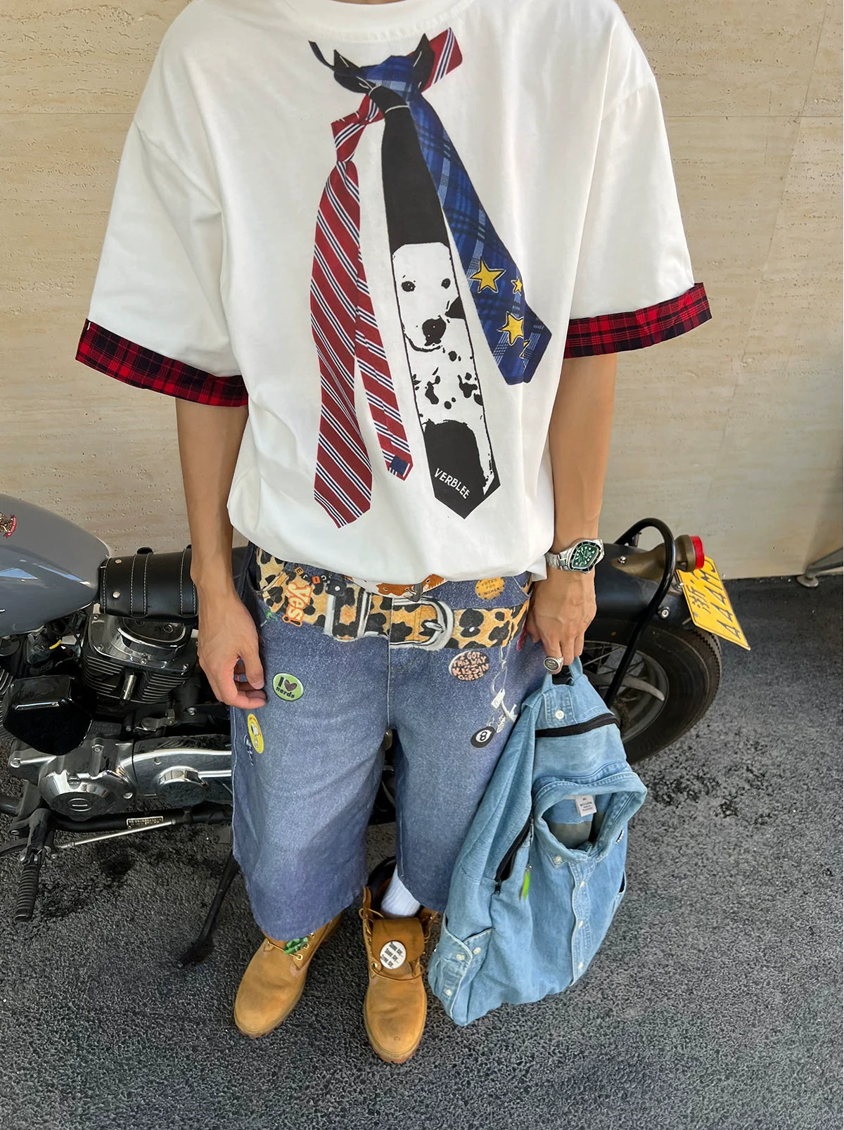Denim Capri Pants Men's and Women's Summer Loose Casual Wide-Leg Jeans Shorts