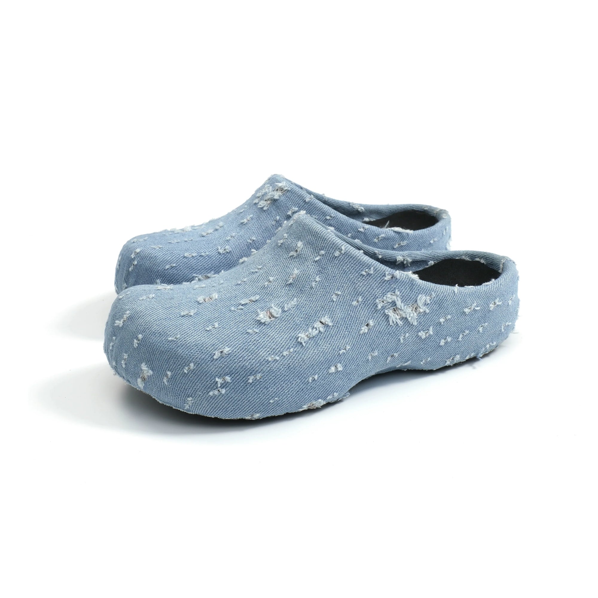 (Special Limited Time Offer) Destruction Denim Jeans Booster Slippers Versatile