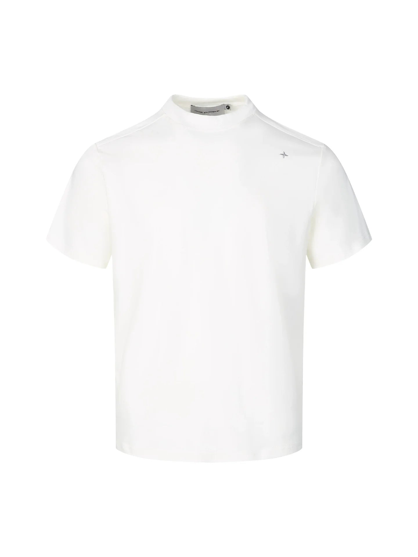 Men’s Minimalist Mock Neck Short Sleeve T-Shirt – Soft Cotton Blend Cleanfit style