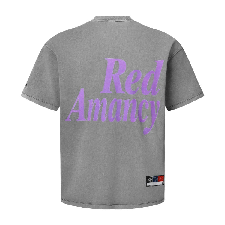 [RedAmancy] Big Letter Casual Versatile Cotton Oversize T-Shirt for Men and Women