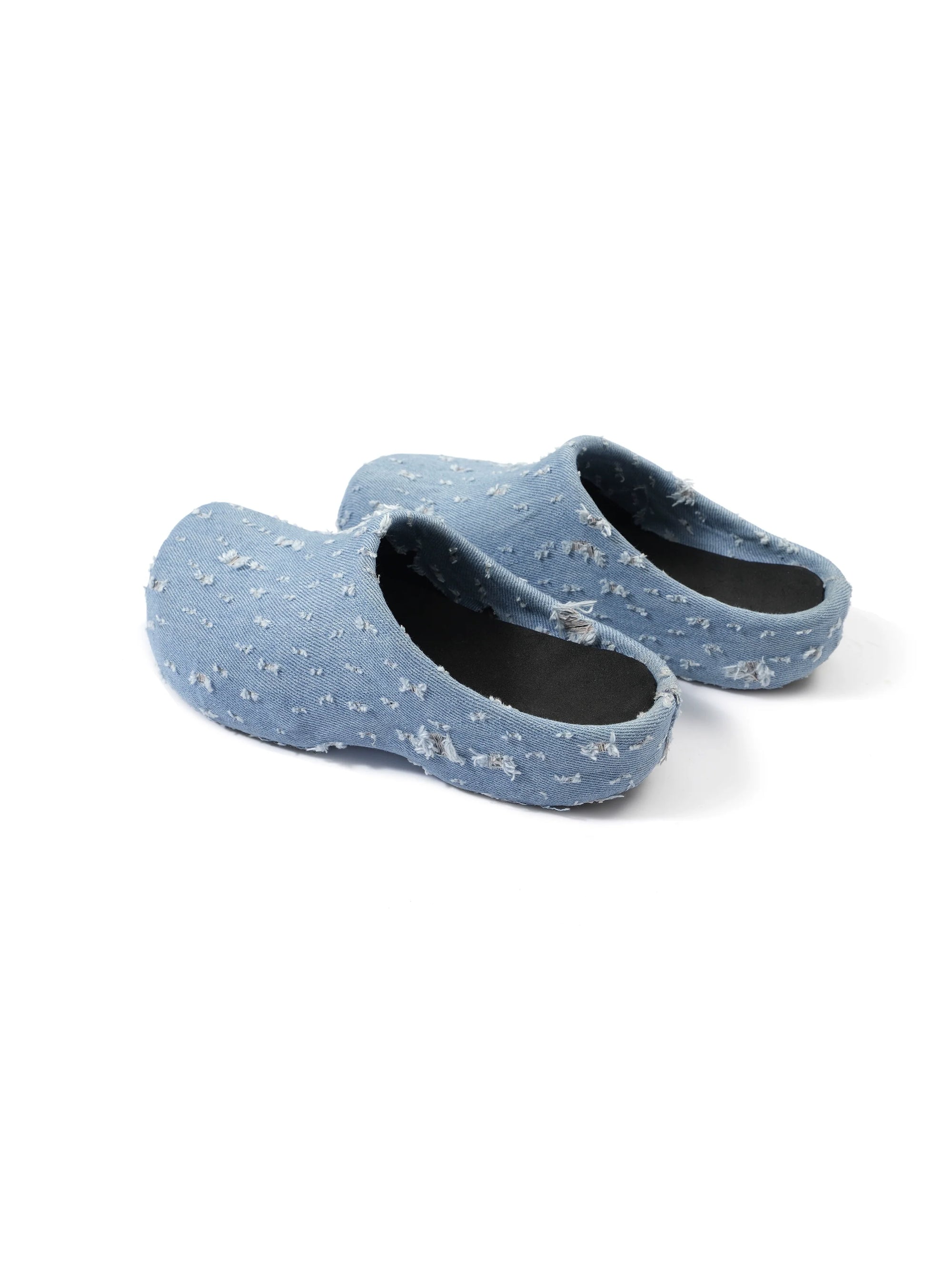 (Special Limited Time Offer) Destruction Denim Jeans Booster Slippers Versatile
