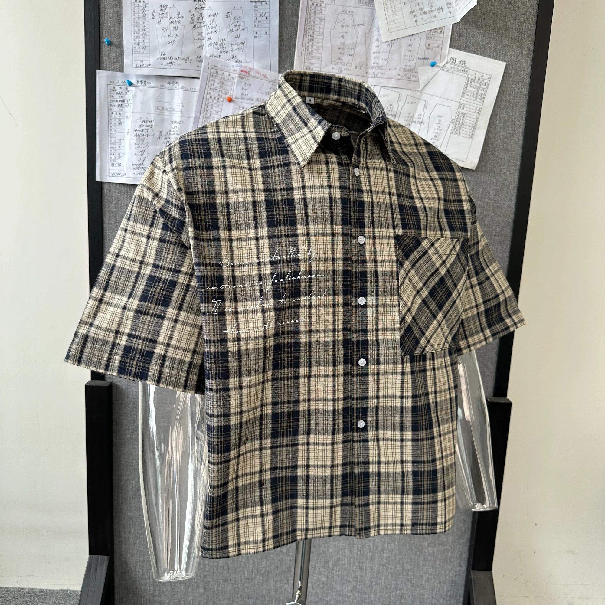 Men’s American Retro Casual Oversized Lapelshirt, Short Sleeved, Button-Up Shirt with Front Pocket