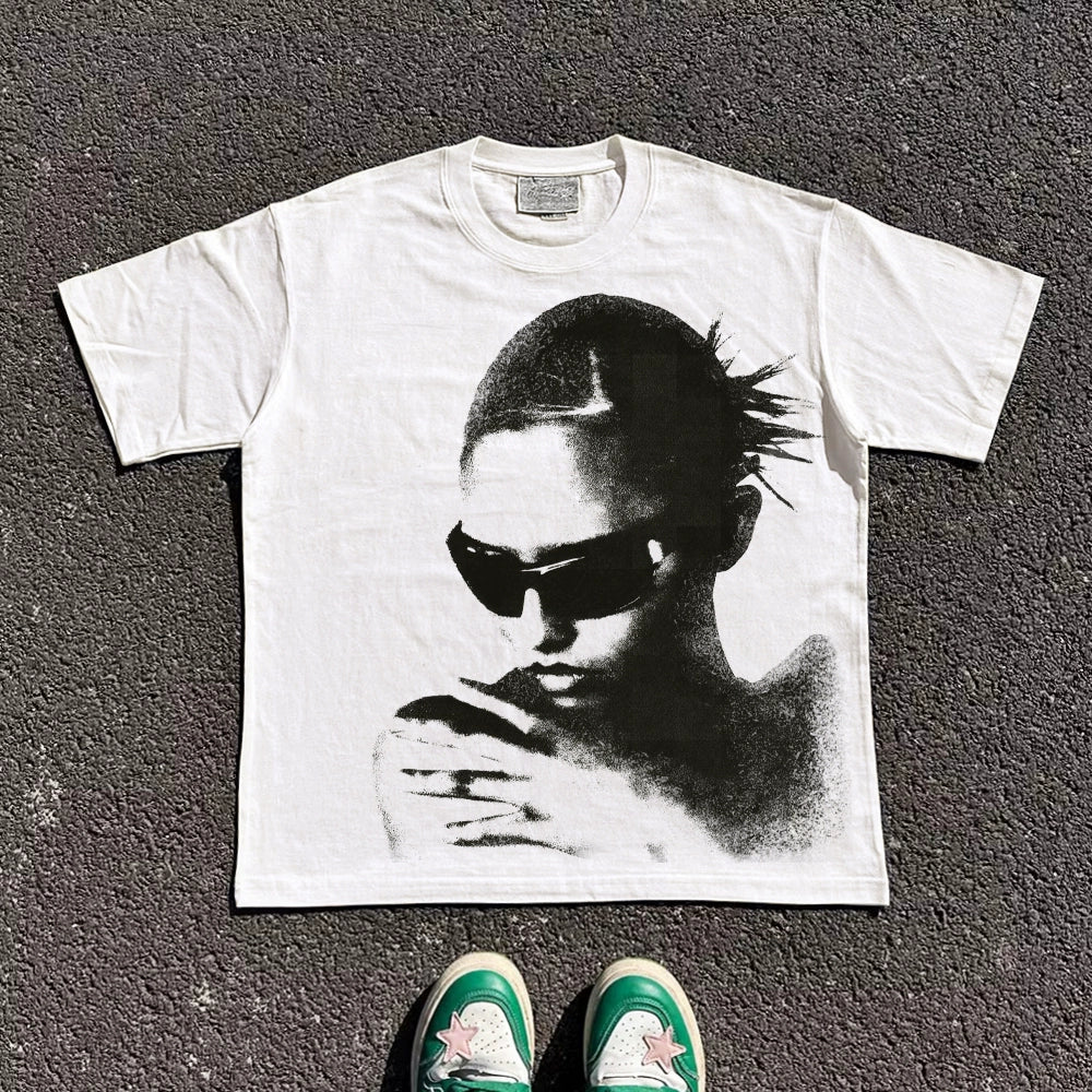 Retro vintage creative short sleeve Oversize T-shirt for Men & Women