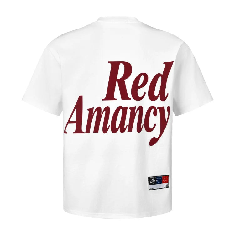 [RedAmancy] Big Letter Casual Versatile Cotton Oversize T-Shirt for Men and Women