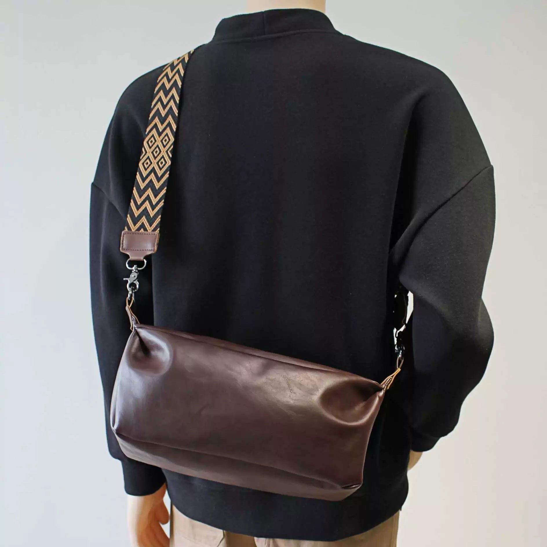 Cubbiluppi™ Men's Shoulder Crossbody Bag, Casual & Soft Leather for All Seasons, Simple Trendy men's Bag