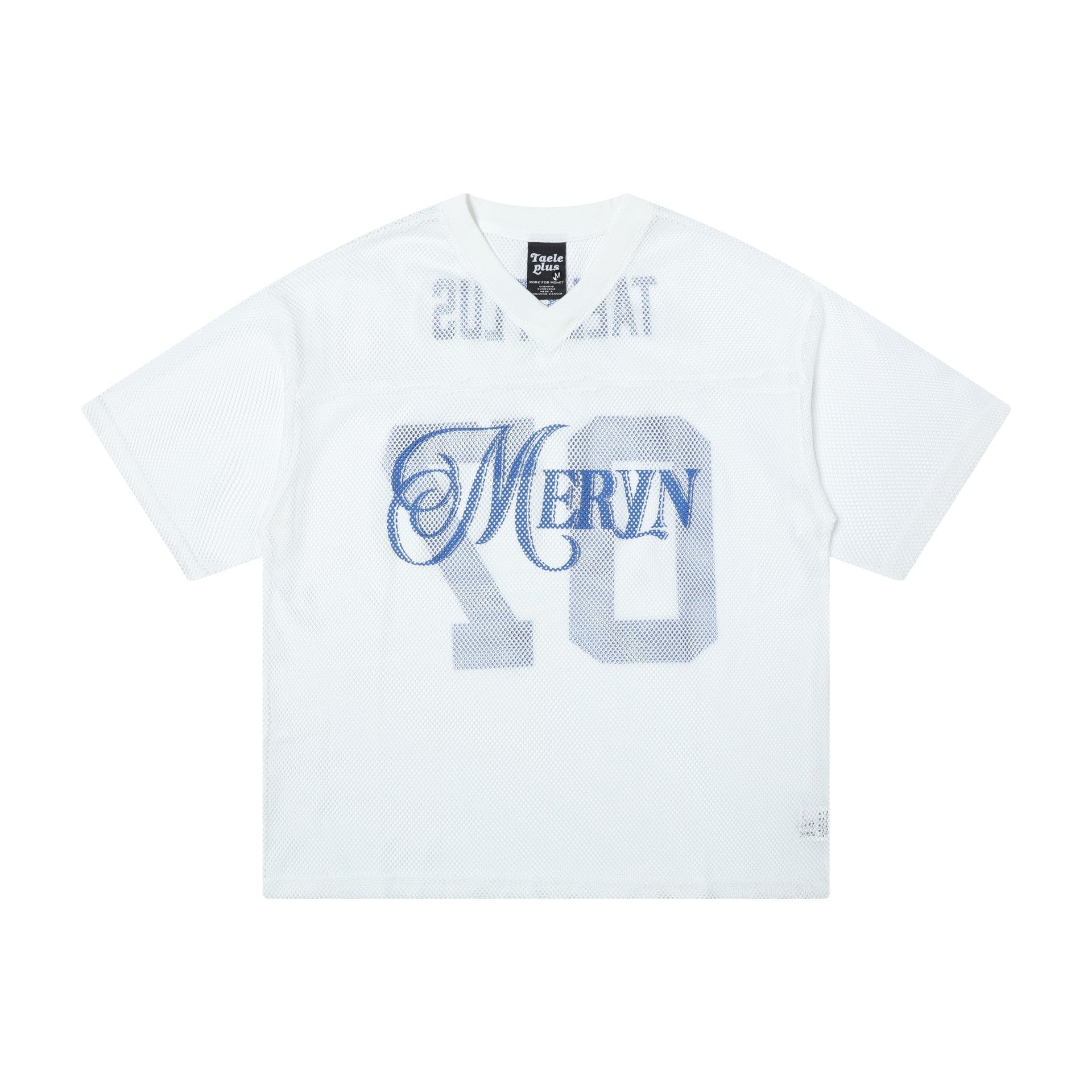 Cubbiluppi™ Mesh Oversized T-Shirt – "See-Through" Short Sleeve Top with Bold Print for Men & Women