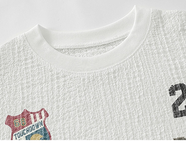 Smoked Up Car Street-Wear Print Versatile Slouchy Short-Sleeved top bf for Men & Women