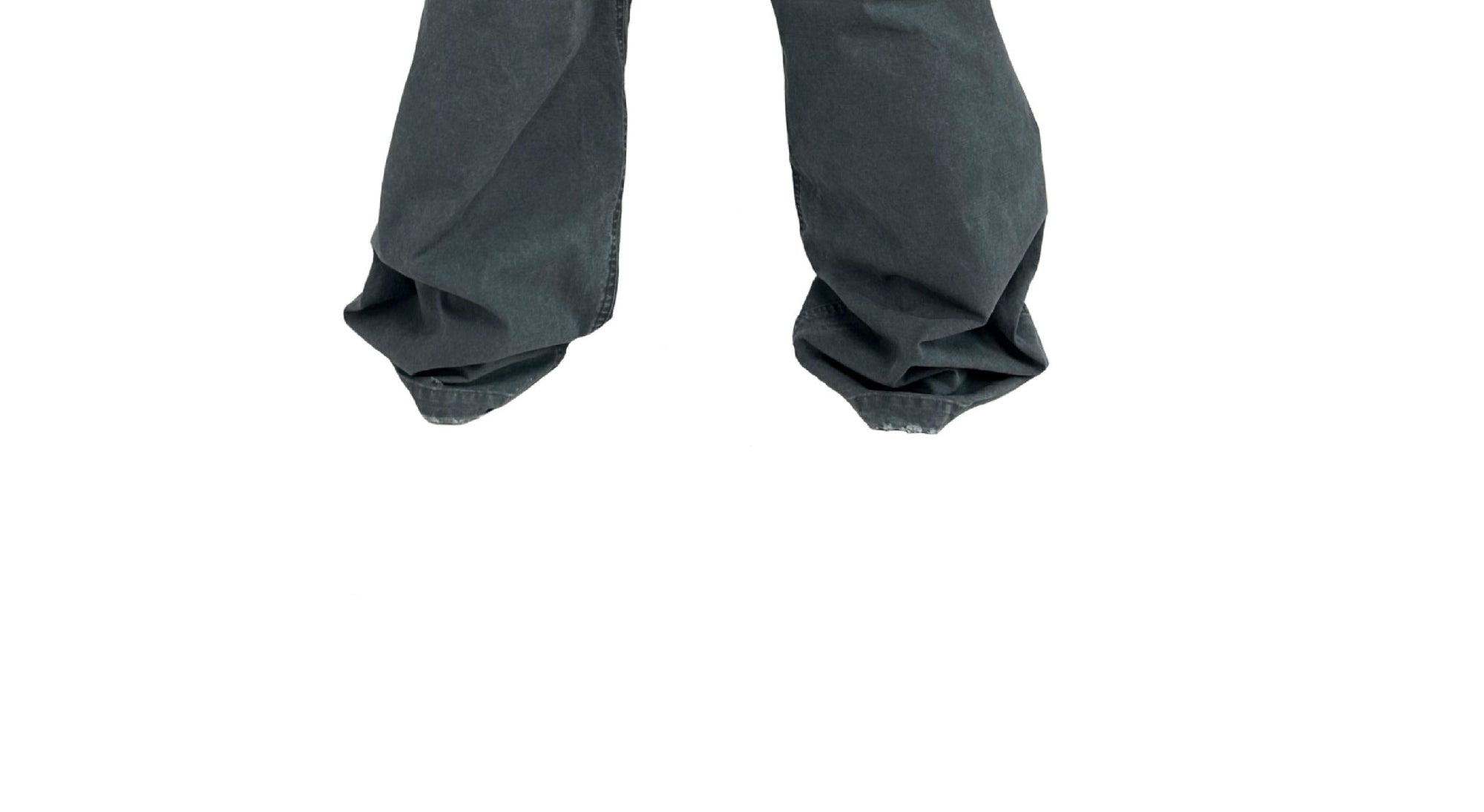 Paratrooper Style Washed Ash Distressed Original Vintage Hand-Destroyed Cargo Pants