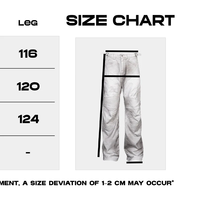 Rubbed Dirty Distressed White Biker Style Pleated Silhouette Wide-Leg Casual Denim Trousers for Men
