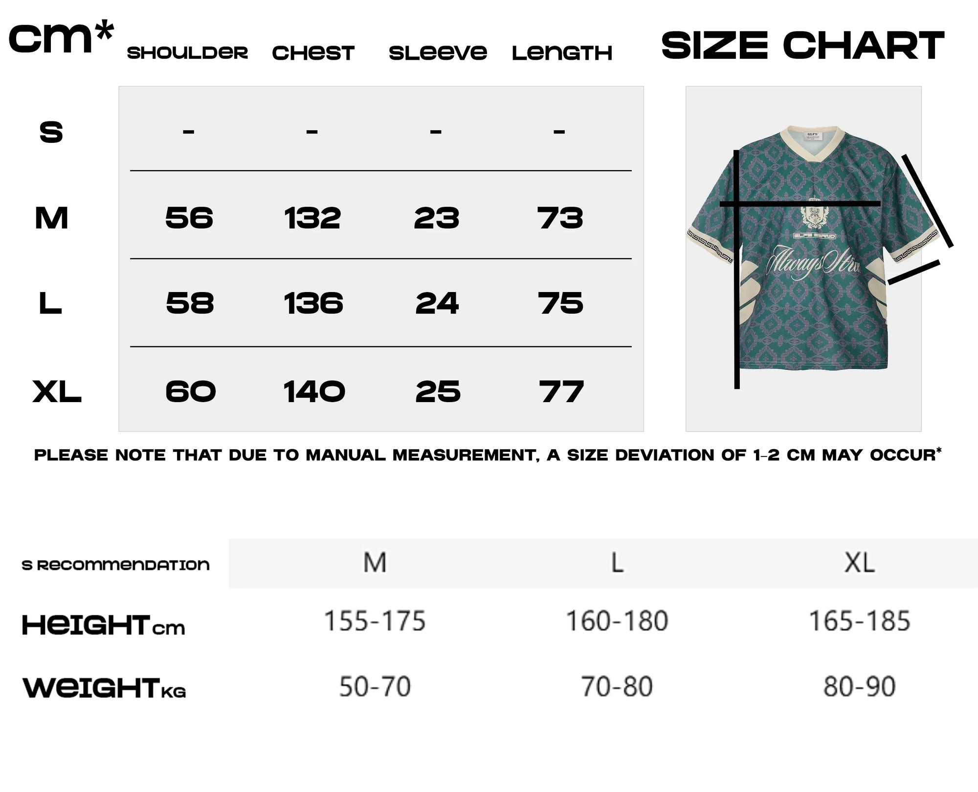 Oversize Casual thin ”Always Strive“ Retro Crest Jersey men's and women's versatile short-sleeved shirts